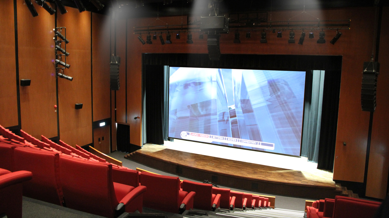 Auditorium with Microsoft Surface Hub