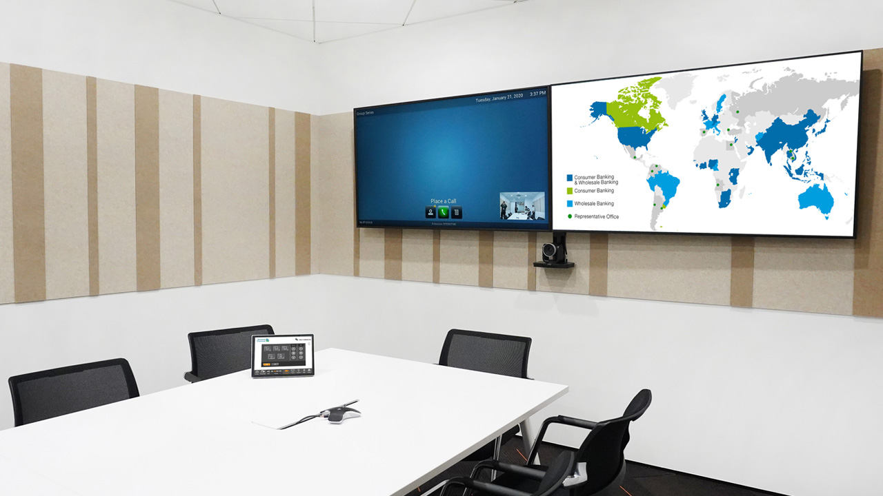 Meeting Room with Wireless Video Wall