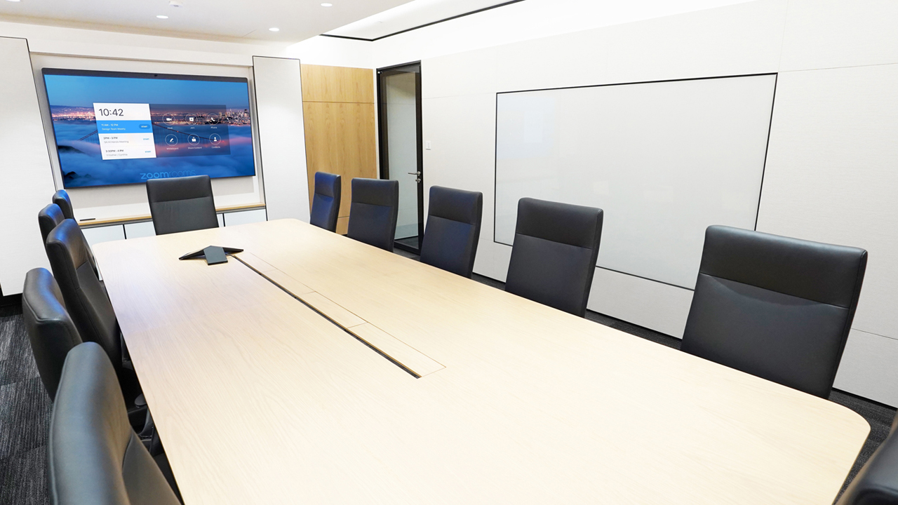 Meeting Room with Large LCD Display