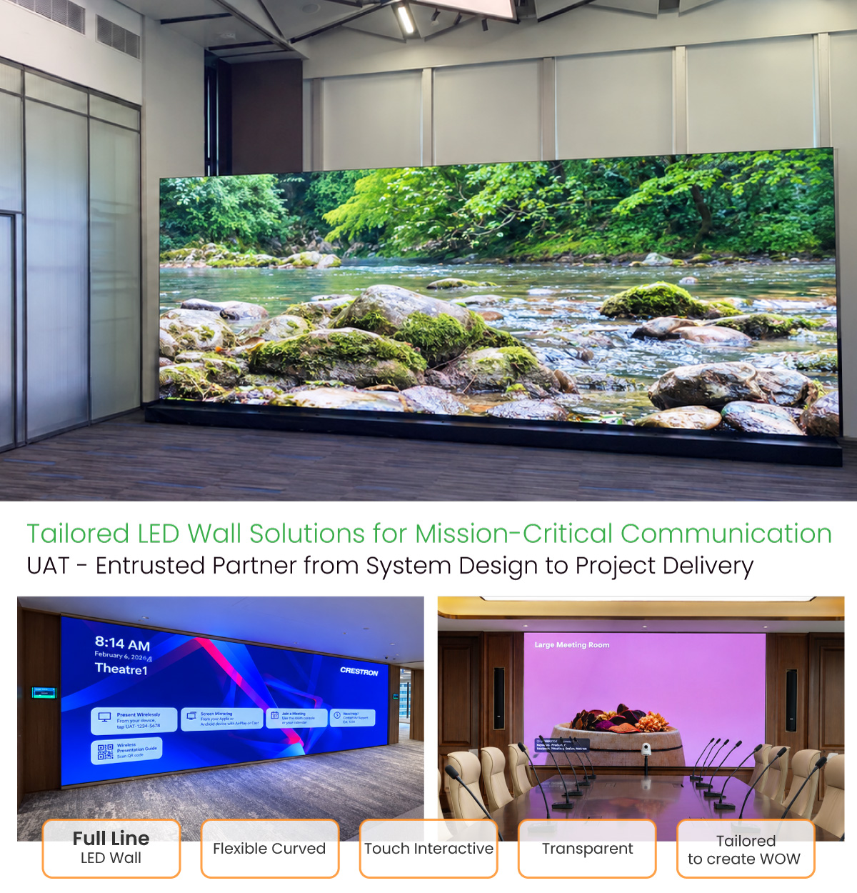 Tailored LED Wall Solutions for Mission-Critical Communication